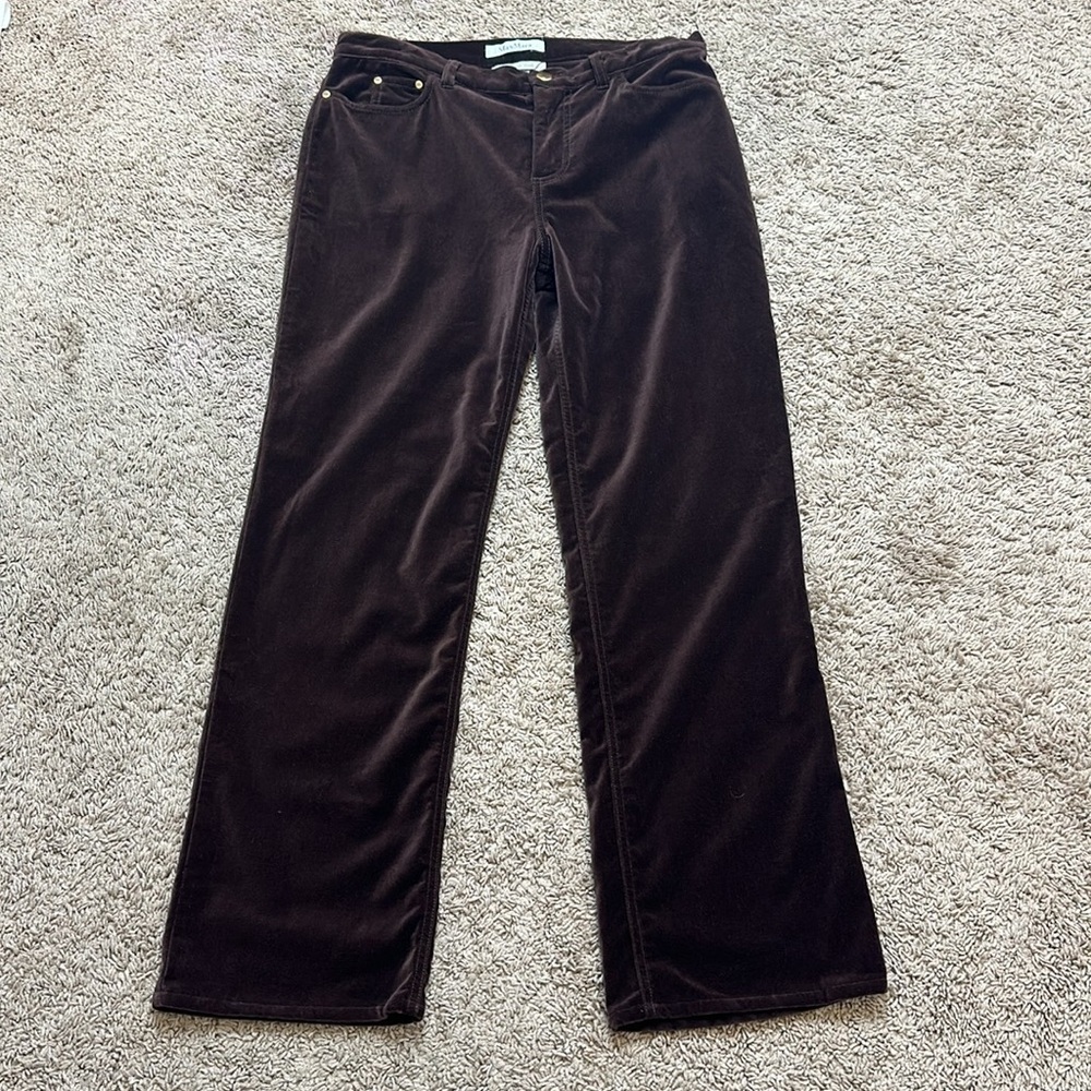 MaxMara Dark Brown Straight Leg Jeans